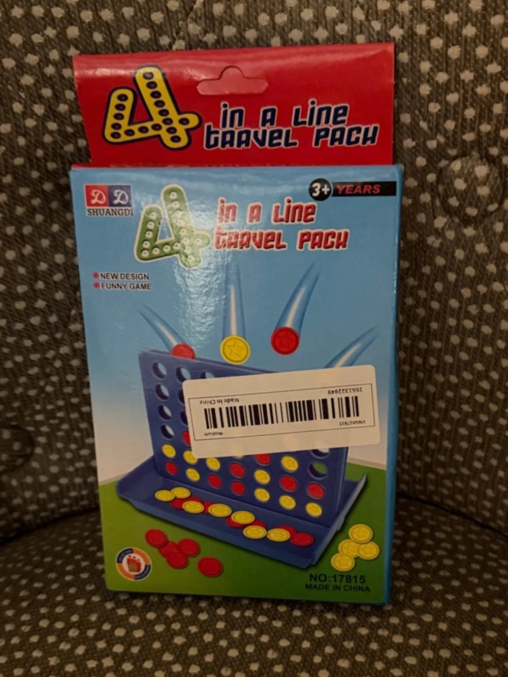 4 in a Line Travel Pack - Blue and Red Kids Game